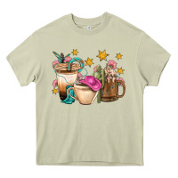 Mossy Western Cowgirl Coffee Cup Bbs Heavy Core Tee - BundleAndBundleShop