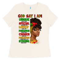 Bone god say i am juneteenth afro girl Ladies Tee - Artiststas