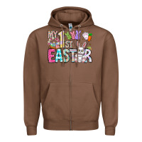 Chestnut My 1st Easter Zipper Hoodie - CowhideDigitalArt