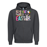 Smoke My 1st Easter Zipper Hoodie - CowhideDigitalArt