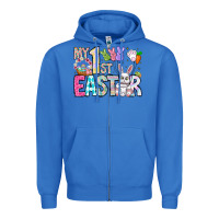 True Royal My 1st Easter Zipper Hoodie - CowhideDigitalArt