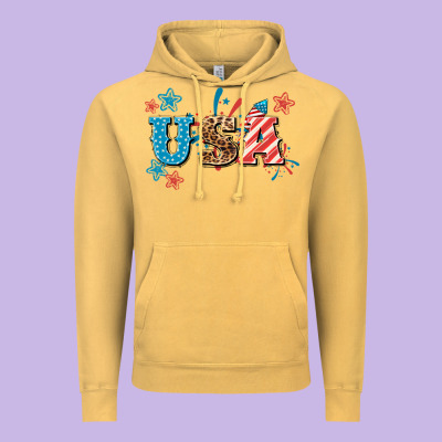 Usa 4th Of July Vintage Hoodie Designed By Howdyjamesfarm