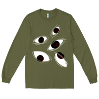 Army Green weirdcore staring Long Sleeve Tee - lanVoArt