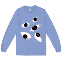 Colony Blue weirdcore staring Long Sleeve Tee - lanVoArt