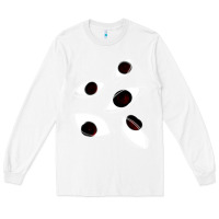 White weirdcore staring Long Sleeve Tee - lanVoArt
