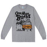 Heather Grey old dominion one man Long Sleeve Tee - lanVoArt