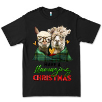 Black have a llamazing christmas alpaca head Premium Tee - LillyAllenDesigns