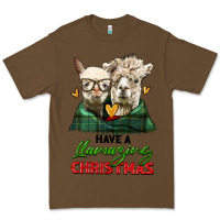 Cacao have a llamazing christmas alpaca head Premium Tee - LillyAllenDesigns