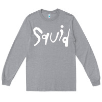 Heather Grey squid Long Sleeve Tee - lanVoArt
