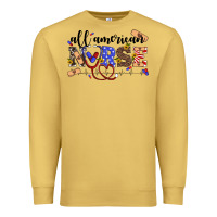 Antique Gold all american nurse Premium Sweatshirt - Artiststas