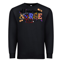 Black all american nurse Premium Sweatshirt - Artiststas