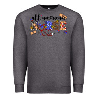 Charcoal Heather all american nurse Premium Sweatshirt - Artiststas