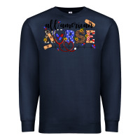 Navy all american nurse Premium Sweatshirt - Artiststas