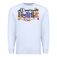 White all american nurse Premium Sweatshirt - Artiststas