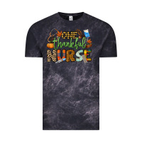 Cloud Black One thankful Nurse Vintage Tee - NancyCooperArtShop