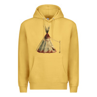 Antique Gold teepe tipi Premium Hoodie - FaDigitalArtStudio