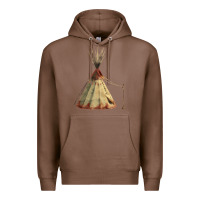 Chestnut teepe tipi Premium Hoodie - FaDigitalArtStudio
