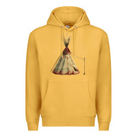 Mustard teepe tipi Premium Hoodie - FaDigitalArtStudio