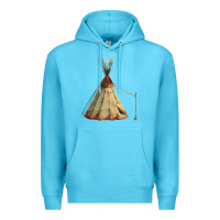 Ocean Blue teepe tipi Premium Hoodie - FaDigitalArtStudio