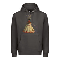 Smoke teepe tipi Premium Hoodie - FaDigitalArtStudio