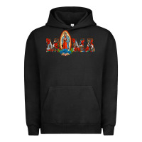 Pigment Black mama our lady of guadalupe Urban Hoodie - BarkalooDesign