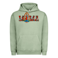 Pigment Oil Green mama our lady of guadalupe Urban Hoodie - BarkalooDesign