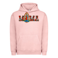 Pigment Salmon mama our lady of guadalupe Urban Hoodie - BarkalooDesign