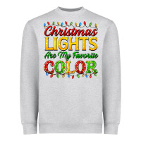 Christmas Lights Are My Favorite Color Heavyweight Sweatshirt | Teevron