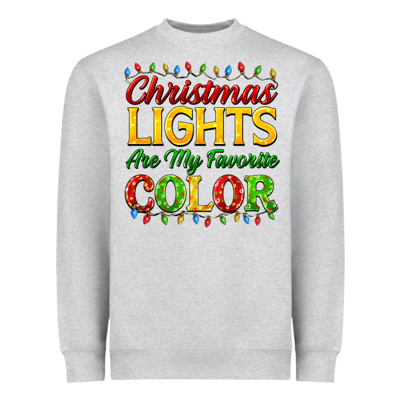 Christmas Lights Are My Favorite Color Heavyweight Sweatshirt by FaDigitalArtStudio | Teevron