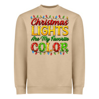 Mushroom christmas lights are my favorite color Heavyweight Sweatshirt - FaDigitalArtStudio