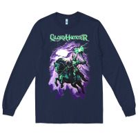 Navy gloryhammer   chaos wizard Long Sleeve Tee - lanVoArt