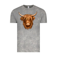 Cloud Rock long haired cow Vintage Tee - Jasminsmagicworld