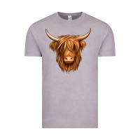 Vintage Zinc long haired cow Vintage Tee - Jasminsmagicworld