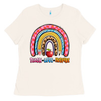 Bone teach love inspire rainbow Ladies Tee - Artiststas