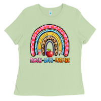 Matcha teach love inspire rainbow Ladies Tee - Artiststas