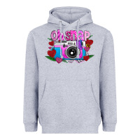 Heather Grey Oh Snap Heavyweight Hoodie - CowhideDigitalArt