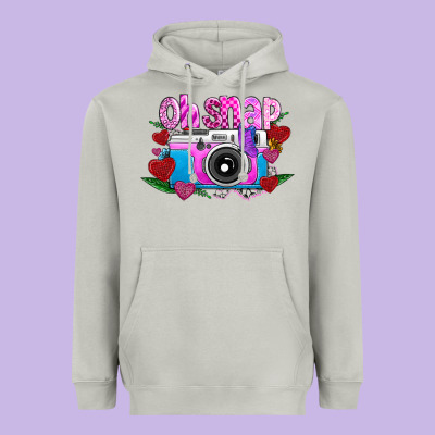 Oh Snap Heavyweight Hoodie Designed By Cowhidedigitalart