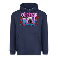 Navy Oh Snap Heavyweight Hoodie - CowhideDigitalArt