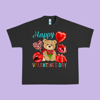 Happy Valentines Day Valentine's Day Urban Heavy Tee Designed By Howdyjamesfarm
