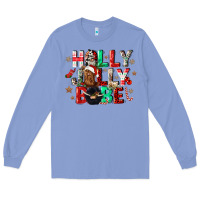Colony Blue holly jolly babe Long Sleeve Tee - CowGirlArtShop