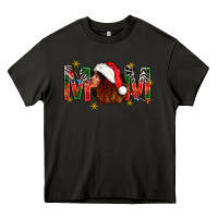 Asphalt Western Mom With Woman In Santa Hat Heavy Core Tee - BundleAndBundleShop