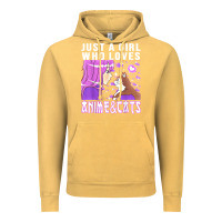 Vintage Mustard anime cat anime stuff Vintage Hoodie - lanVoArt
