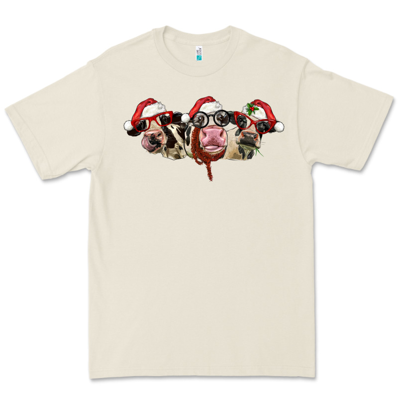 Christmas Holstein Cows Premium Tee by LillyAllenDesigns | Teevron