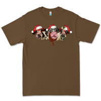 Cacao christmas holstein cows Premium Tee - LillyAllenDesigns