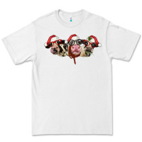 White christmas holstein cows Premium Tee - LillyAllenDesigns