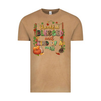 Vintage Camel Thankful blessed and kind of a mess Vintage Tee - NancyCooperArtShop