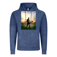Vintage Denim green arrow Vintage Hoodie - lanVoArt