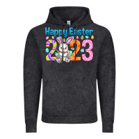Vintage Black Happy Easter 2023 Easter Day Vintage Hoodie - HowdyJamesFarm