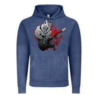 Vintage Denim Guitar Player Gift Guitarist Guitar Vintage Hoodie - lanVoArt