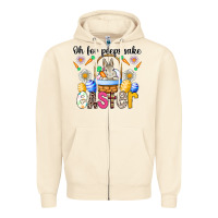 Sandshell Oh For Peeps Sake Easter Zipper Hoodie - CowhideDigitalArt